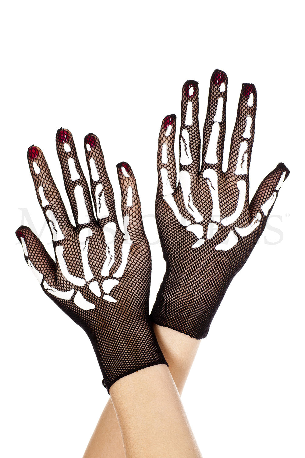 Fishnet wrist length arm warme