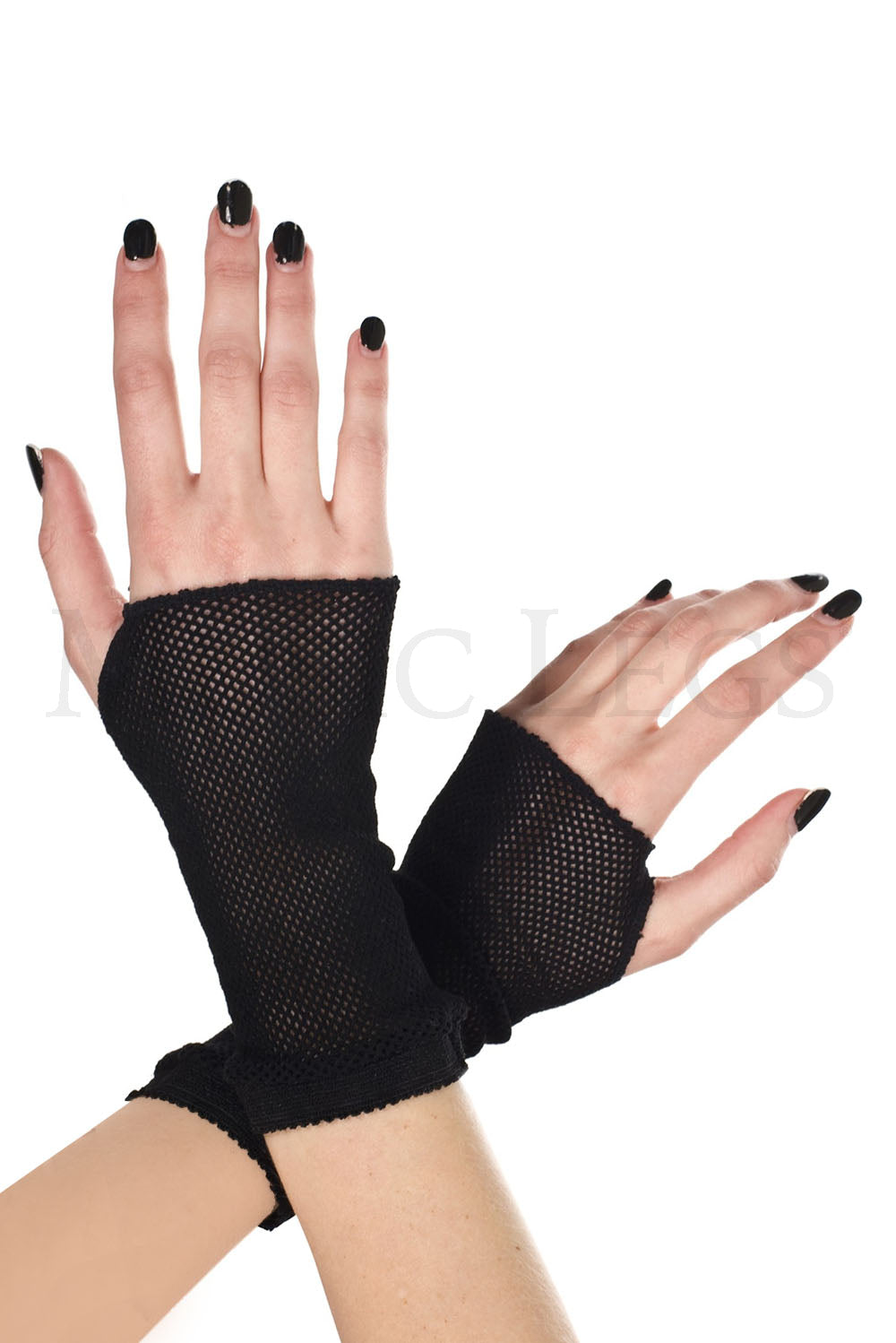 Fishnet gloves