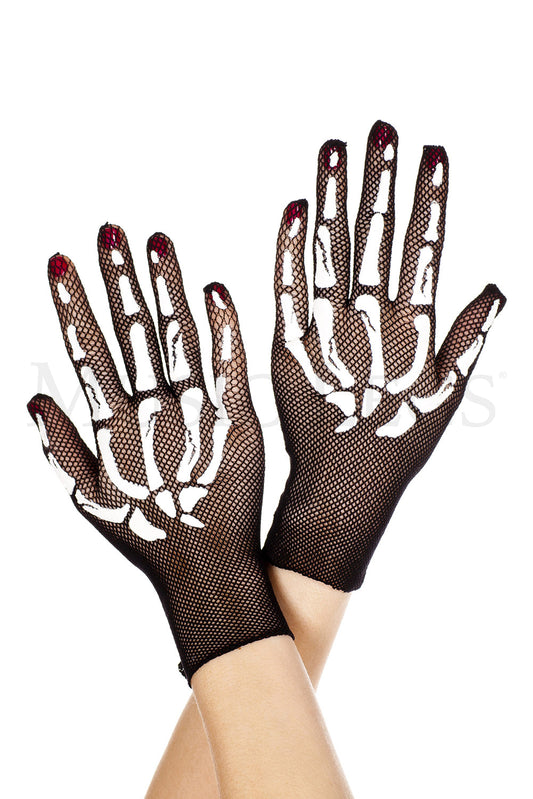 Fishnet wrist length arm warme