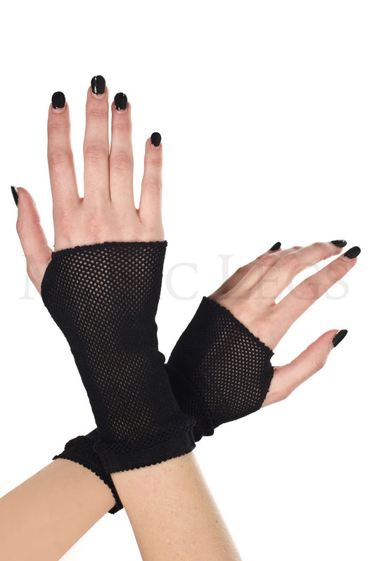 Fishnet gloves