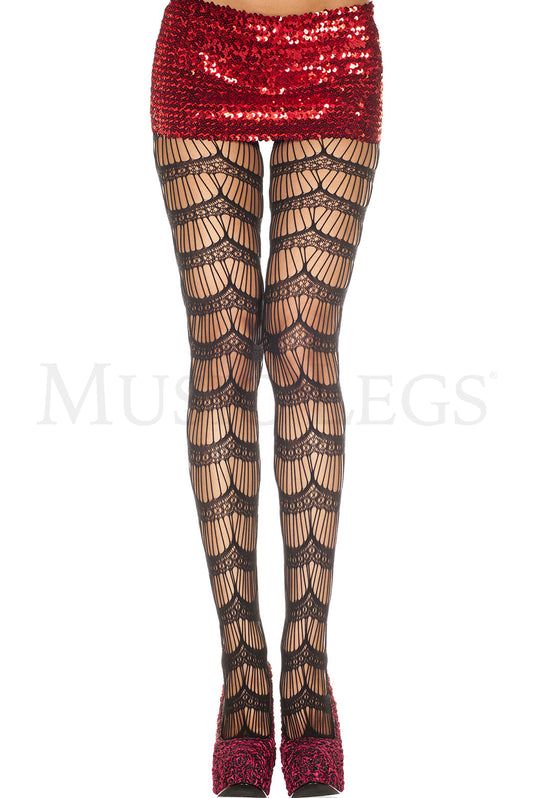 Strings and lace spandex panty