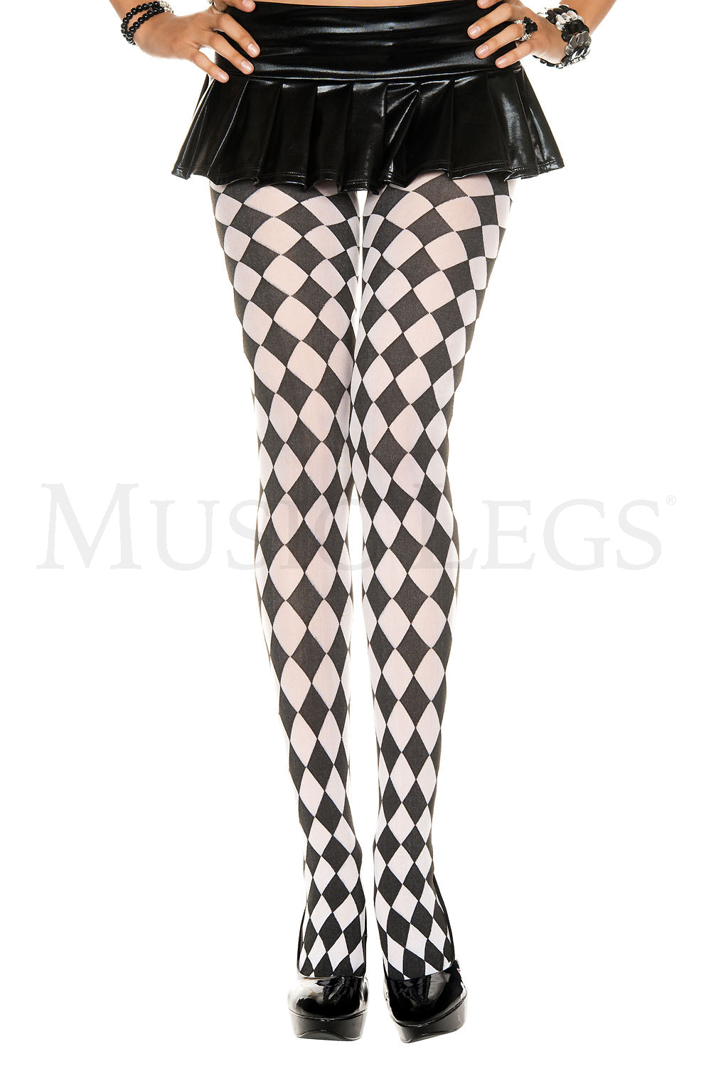 Harlequin pantyhose